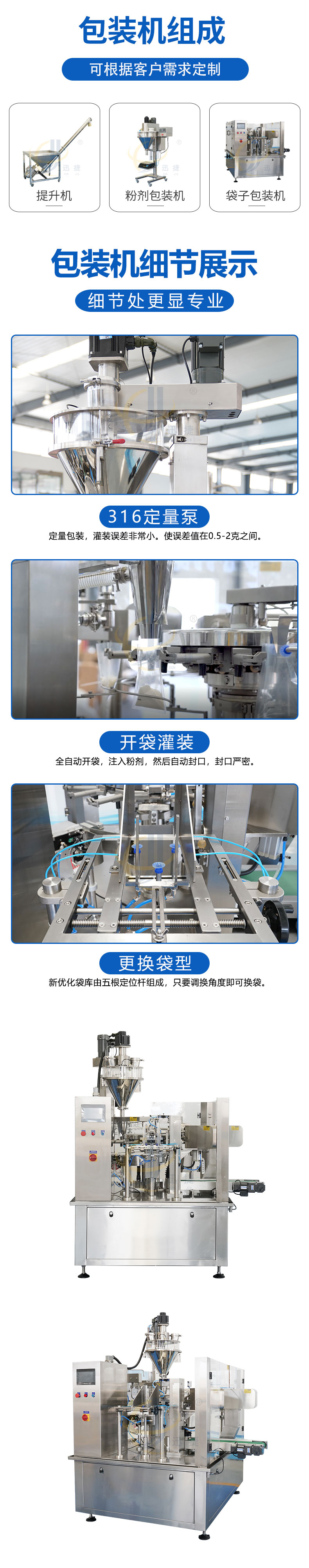 全自动给袋式粉剂包装机